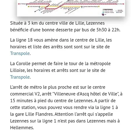 Maison 2 Ch, 3 Lits, Pres De Lille & Transports